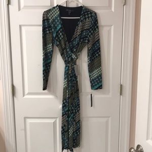 Maggy London wrap midi dress